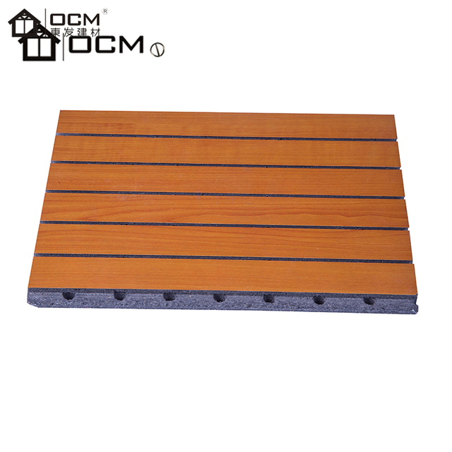 Fireproof eco-friendly Slotted Slat Wooden Wall Acoustic Panel