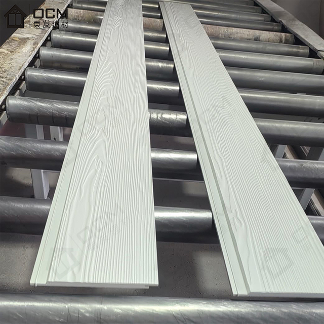 OCM Wood Grain Fiber Cement Board for Exterior Wall Cladding ASTM C1186 E84 Fireproof UKCA Certified