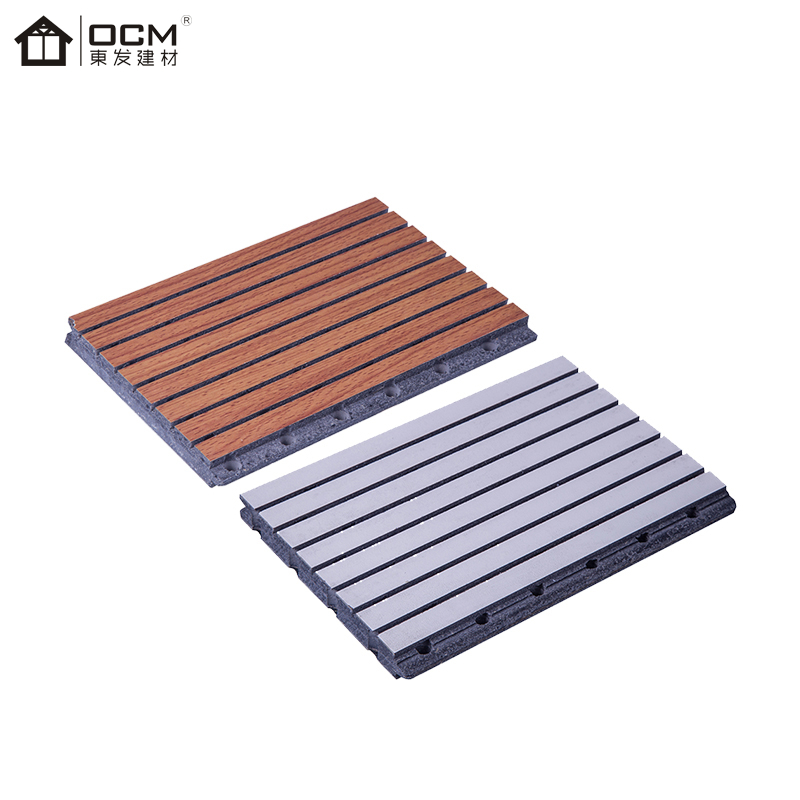 Fireproof eco-friendly Slotted Slat Wooden Wall Acoustic Panel