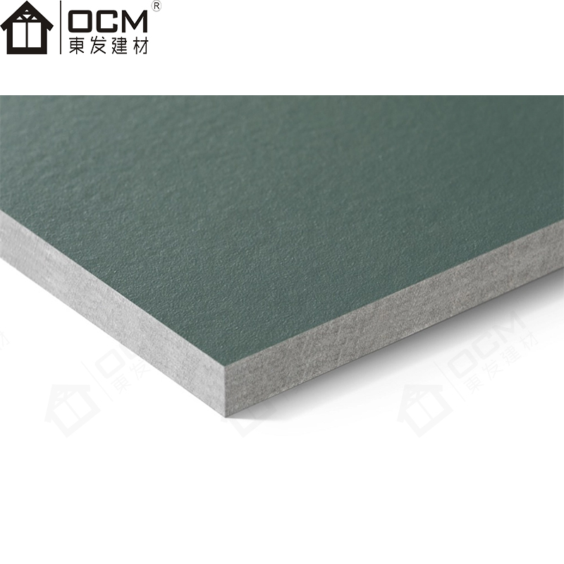 OCM Through-colored Fireproof Architectural Cladding Brushed/Polished Finish Exterior Cement Board