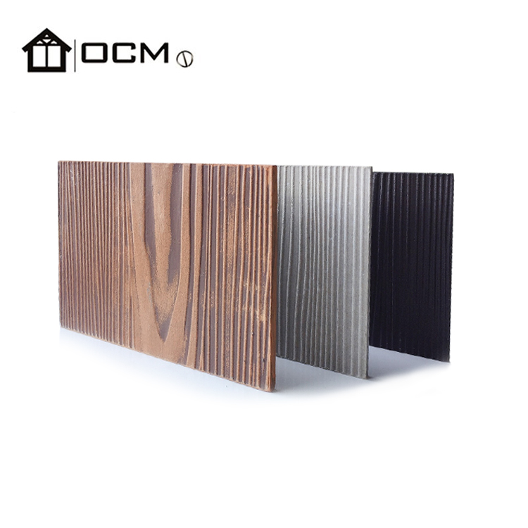 OCM Great Fireproof Cement Board Fireproof Cement Board 12mm Wood Grain Board Siding