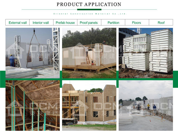 Environmentally friendly building materials house Kits EPS OSB SIP wall structural Panels