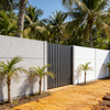 OCM Modular Fencing System Fibre Cement Privacy Fence Panels Outdoor Fireproof Garden Boundary Wall with Aluminium Posts