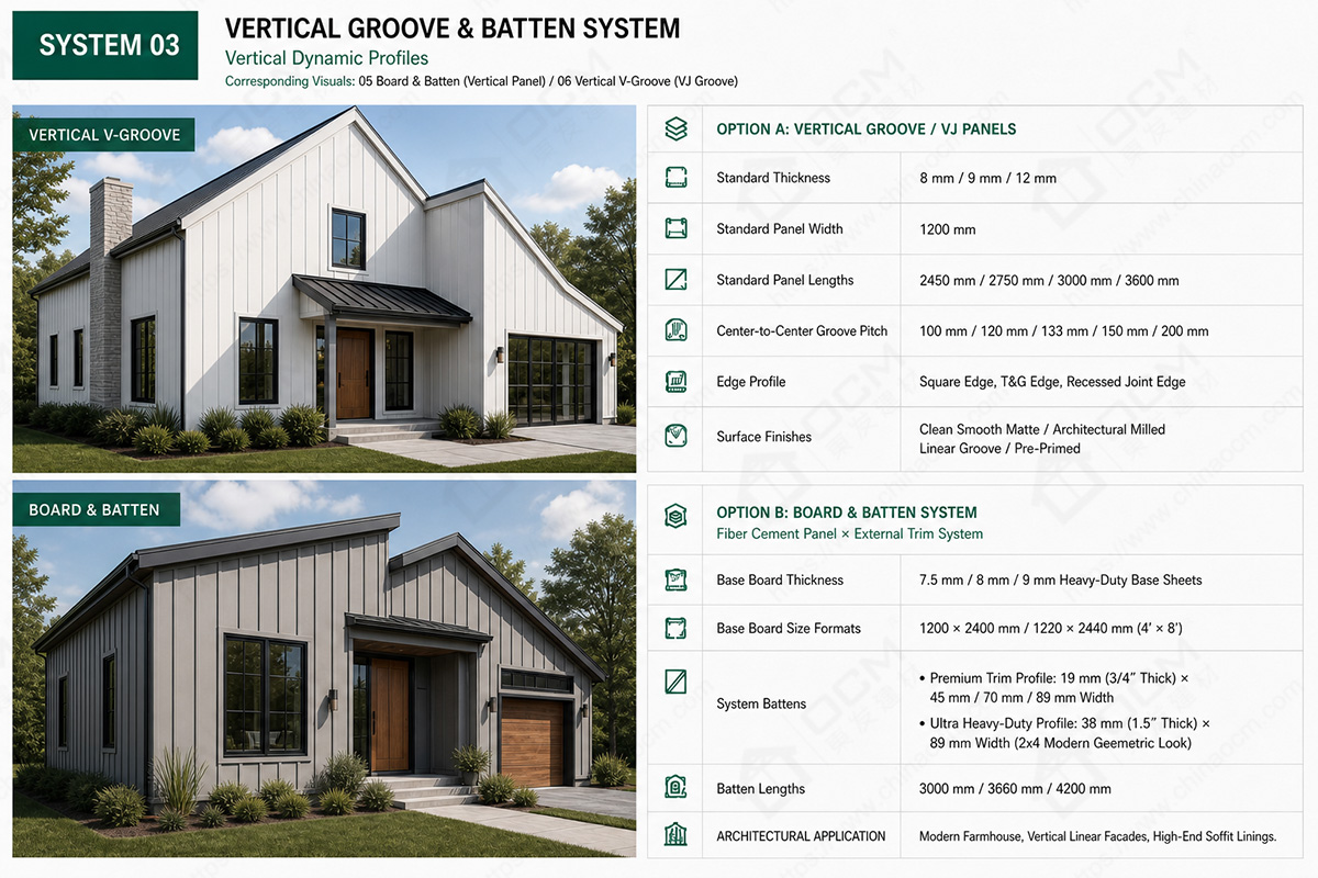 OCM Fiber Cement Cladding System