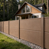 OCM Modular Fencing System Fibre Cement Privacy Fence Panels Outdoor Fireproof Garden Boundary Wall with Aluminium Posts