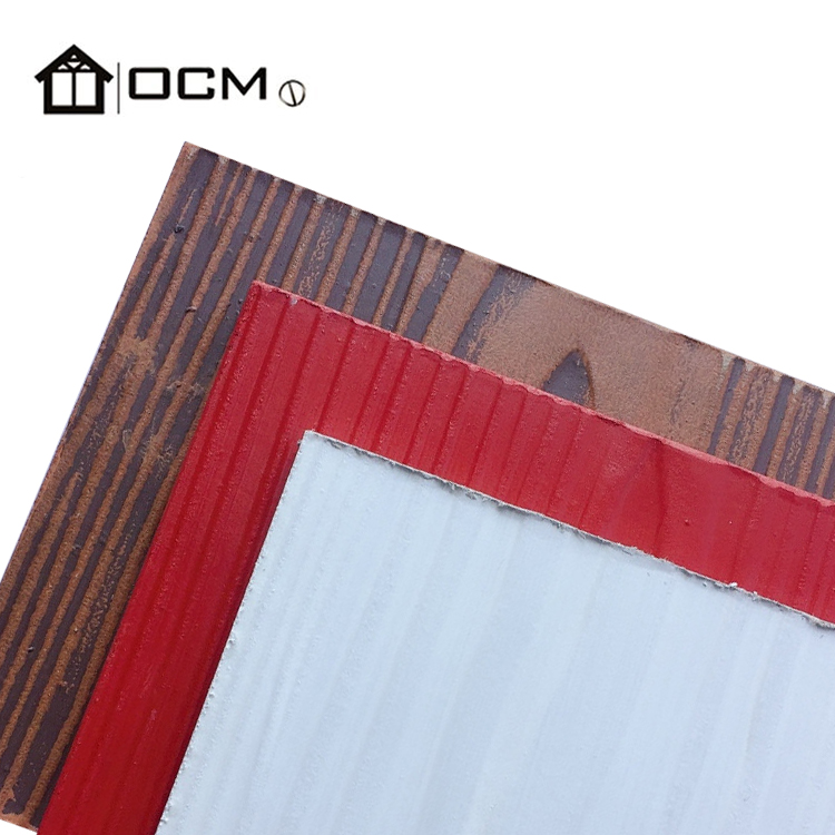OCM Cement Sheet Cladding Wood Grain Fiber Cement Sheet Cladding External Wall