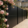OCM Modular Fencing System Fibre Cement Privacy Fence Panels Outdoor Fireproof Garden Boundary Wall with Aluminium Posts